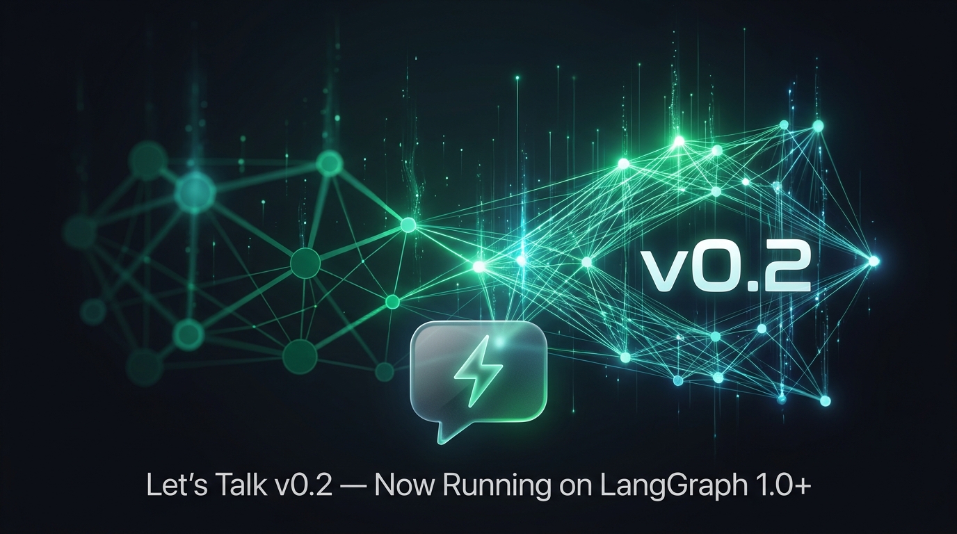 Let's Talk v0.2: Now Running on LangGraph 1.0+ 🚀